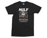 MILF - Man I Love Frogs T-shirt for Men Amphibian Lovers Gifts Funny Joke Tee